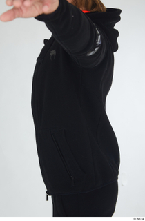 Erling black hoodie black tracksuit dressed sports upper body 0003.jpg